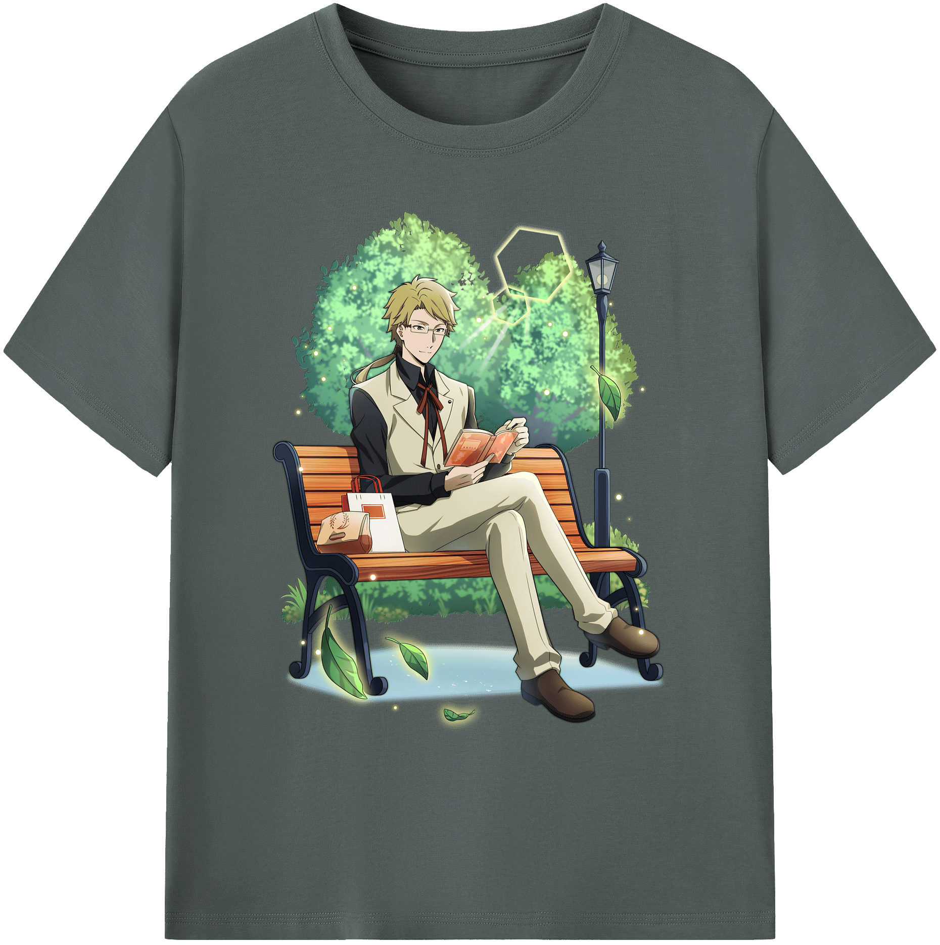 （画像用） 文豪ストレイドッグス Bungo Stray Dogs 綿100％ メンズ半袖Tシャツ｜肌触りやわらか＆通気性